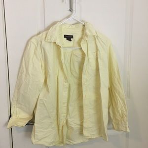 Yellow button down